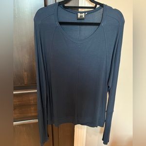 worn once navy long sleeve